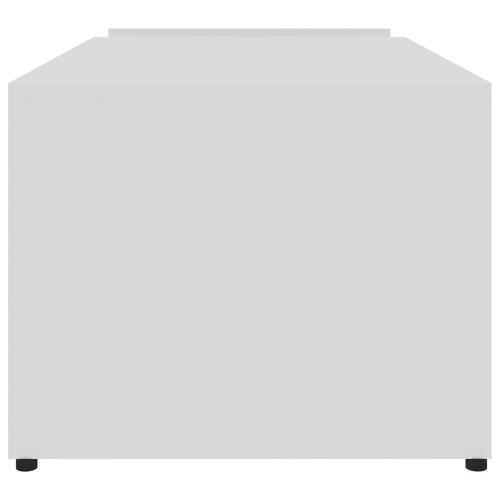 Sofabord 90x45x35 cm spånplade hvid højglans