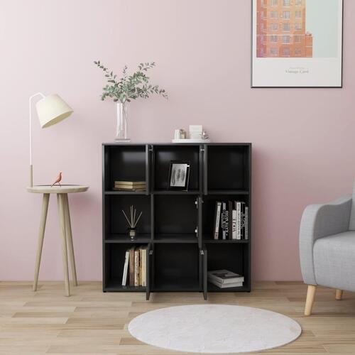 Bogreol 90x30x90 cm konstrueret træ grå