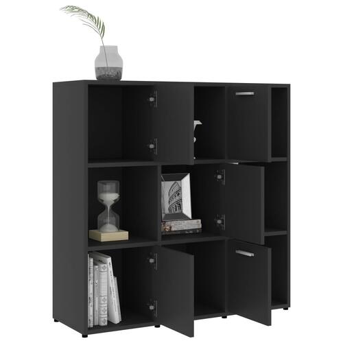 Bogreol 90x30x90 cm konstrueret træ grå