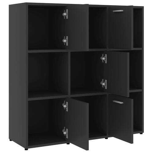 Bogreol 90x30x90 cm konstrueret træ grå