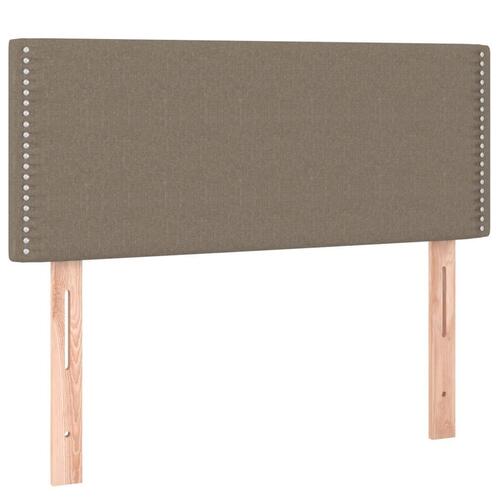 Kontinentalseng med madras 80x200 cm stof gråbrun