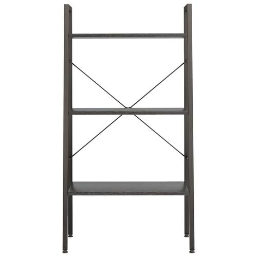 Stigereol med 3 hylder 56x35x108 cm sort
