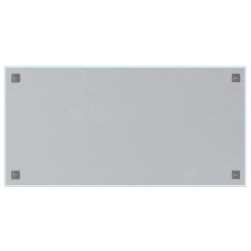 Væghængt magnettavle 100x50 cm hærdet glas hvid