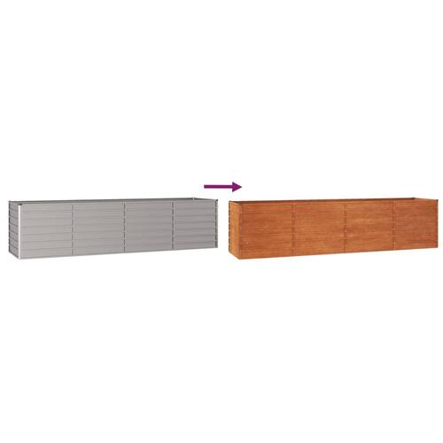 Højbed 320x80x77 cm cortenstål rustfarvet