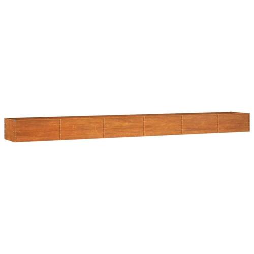 Højbed 600x80x45 cm cortenstål rustfarvet