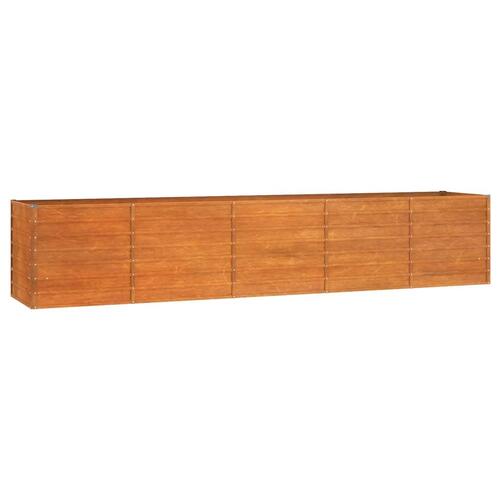 Højbed 400x80x77 cm cortenstål rustfarvet