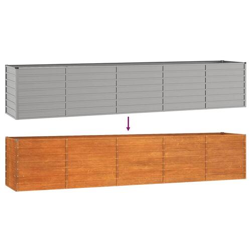 Højbed 400x80x77 cm cortenstål rustfarvet