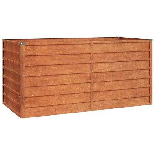 Højbed 160x80x77 cm cortenstål rustfarvet