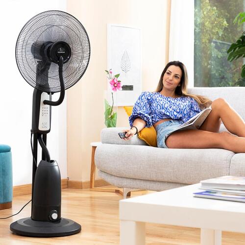 Spray ventilator med fod med fjernbetjening Mistinn Sort 90 W 2,8 L