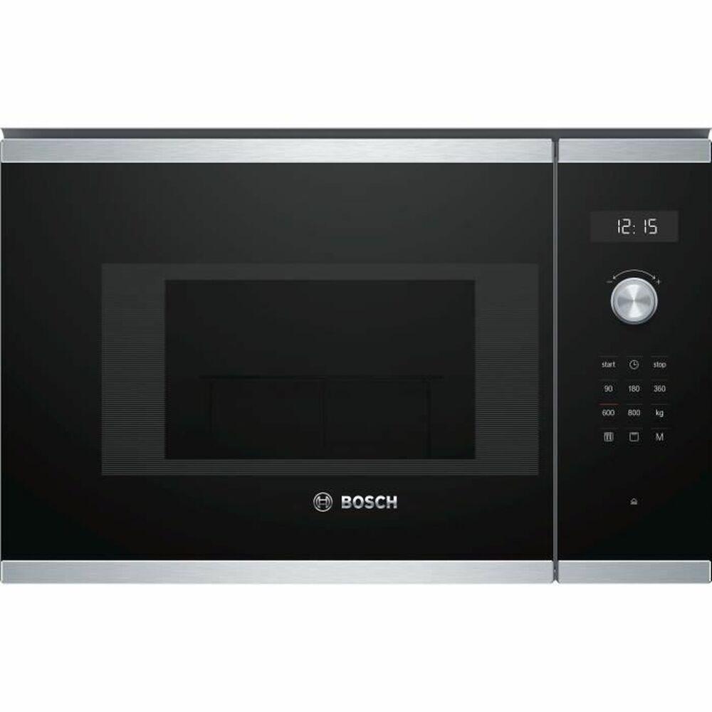 Mikrobølgeovn BOSCH BEL524MS0 20 L Sort Sort/Sølvfarvet 800 W 20 L