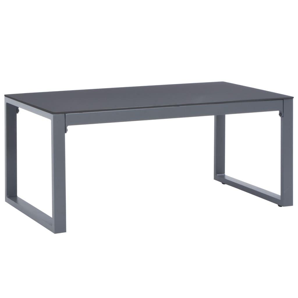 Sofabord 90x50x40 cm aluminium