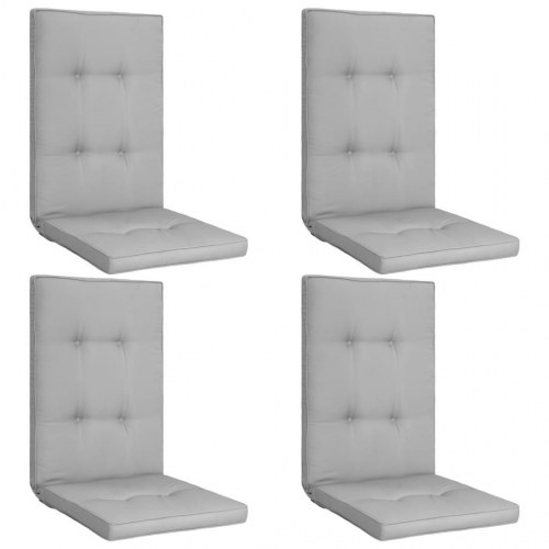 Hynder til havestol 4 stk. 120x50x5 cm grå