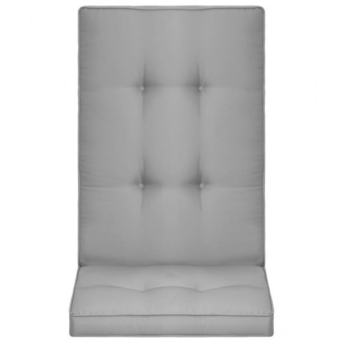 Hynder til havestol 4 stk. 120x50x5 cm grå