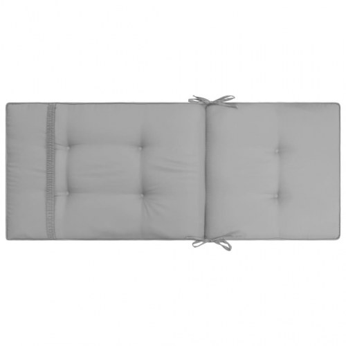 Hynder til havestol 4 stk. 120x50x5 cm grå