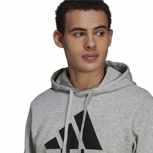 Hættetrøje til Mænd Adidas Essentials Fleece Big Logo Grå M