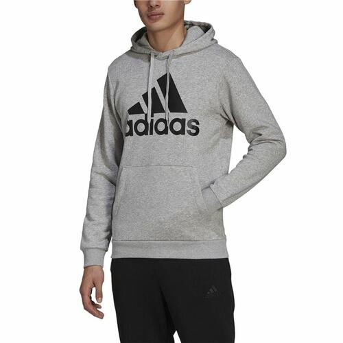 Hættetrøje til Mænd Adidas Essentials Fleece Big Logo Grå M