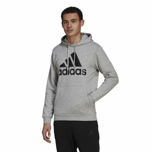 Hættetrøje til Mænd Adidas Essentials Fleece Big Logo Grå M