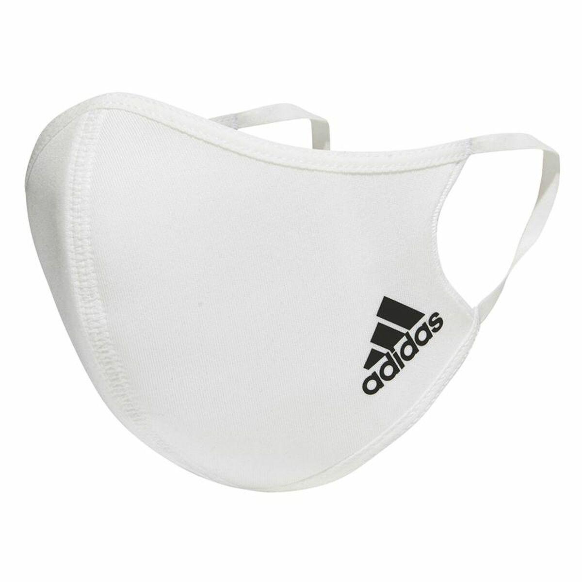 Maske Adidas H34578 Hvid Voksne (Størrelse M/L)