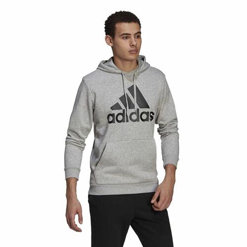 Hættetrøje til Mænd Adidas Essentials Fleece Big Logo Grå S