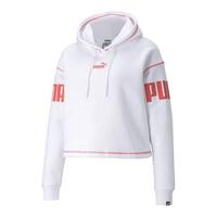 Hættetrøje til Kvinde Puma Power Hoodie Fl Hvid M