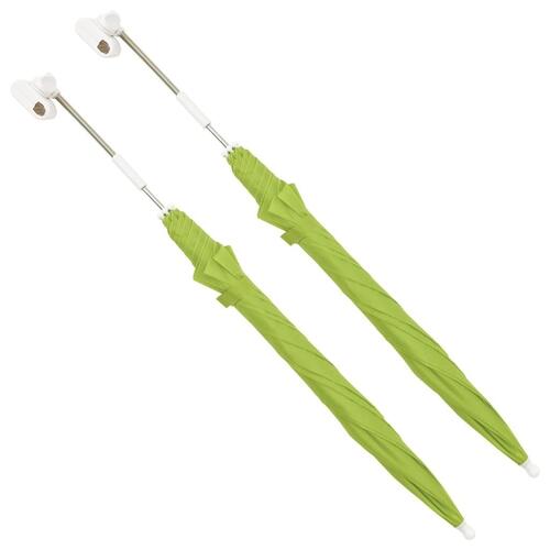 Parasoller til campingstol 2 stk. 105 cm grøn