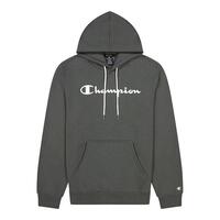 Hættetrøje til Mænd Champion Script Logo Print Mørkegrå S