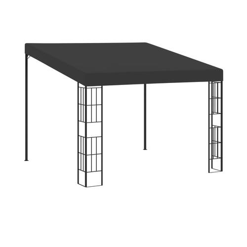 Vægmonteret pavillon 3x3 m stof antracitgrå