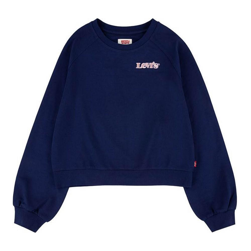 Sweatshirt uden hætte til piger Levi's Benchwarmer Mørkeblå 14 år