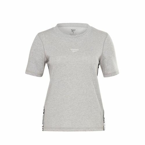 Kortærmet T-shirt til Kvinder Reebok Tape Pack Grå M