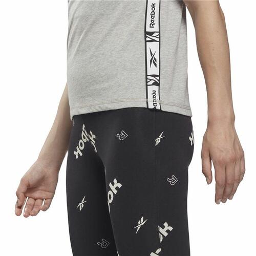 Kortærmet T-shirt til Kvinder Reebok Tape Pack Grå M