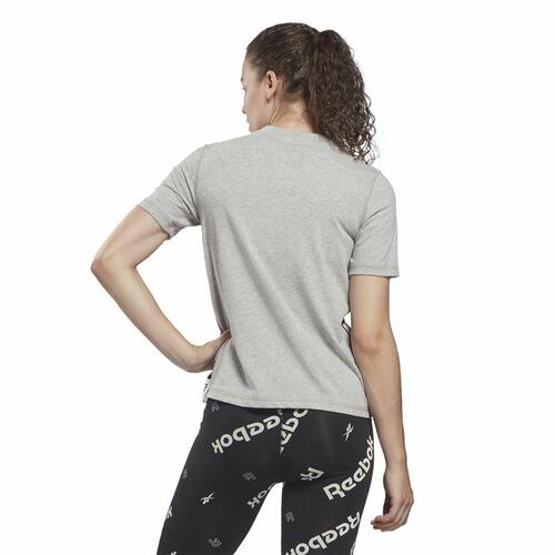 Kortærmet T-shirt til Kvinder Reebok Tape Pack Grå M