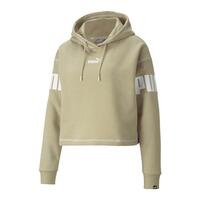 Hættetrøje til Kvinde Puma Power Hoodie Fl Beige L