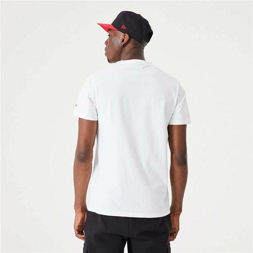 Kortærmet T-shirt til Mænd New Era NBA Infill Graphic Chicago Bulls Hvid XL