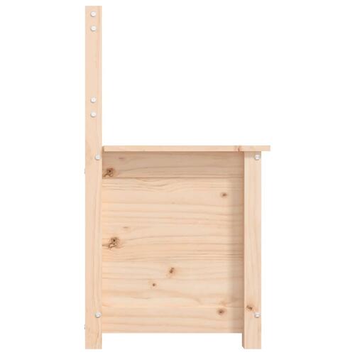 Bænk 80x41x77 cm massivt fyrretræ