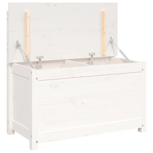 Bænk 80x41x77 cm massivt fyrretræ hvid
