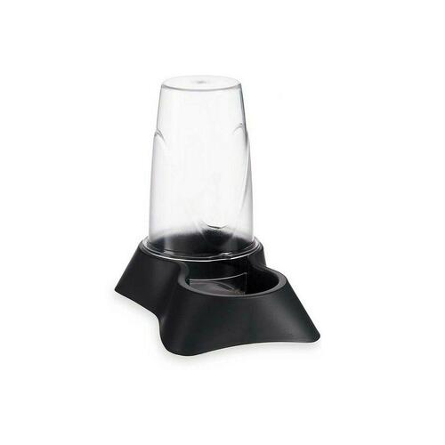 Madskål til kæledyr Gennemsigtig Antracit polypropylen 650 ml 12,5 x 18 x 19 cm