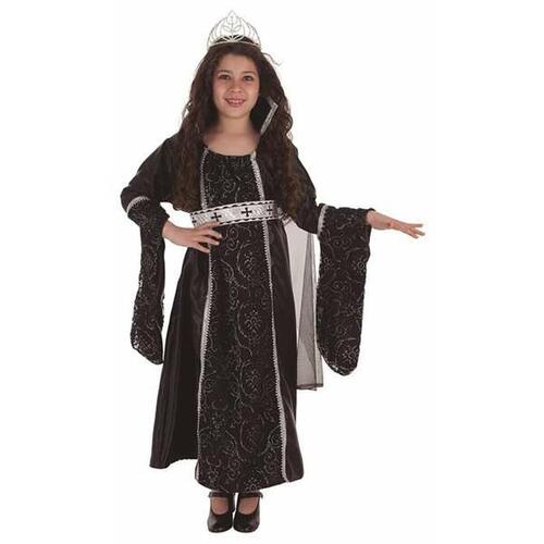 Kostume til børn Middelalder dronning (3 Dele) 5-7 år