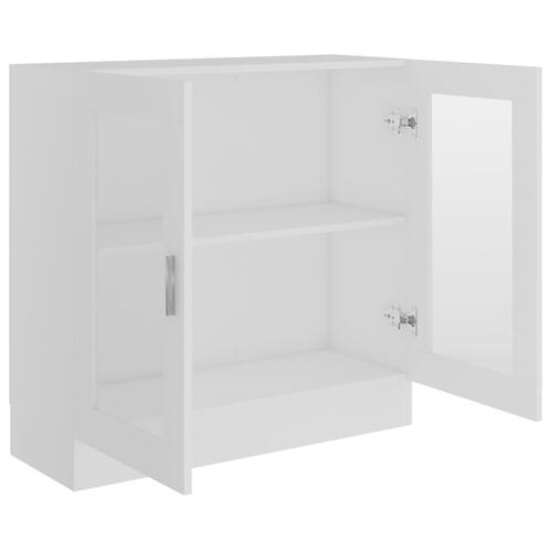Vitrineskab 82,5x30,5x80 cm spånplade hvid