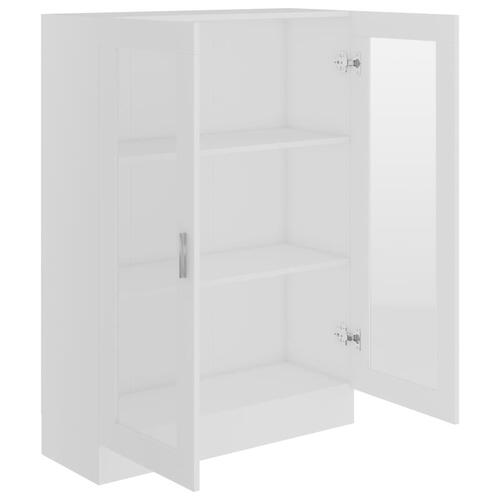 Vitrineskab 82,5x30,5x115 cm spånplade hvid