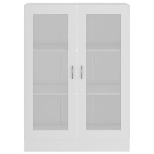 Vitrineskab 82,5x30,5x115 cm spånplade hvid