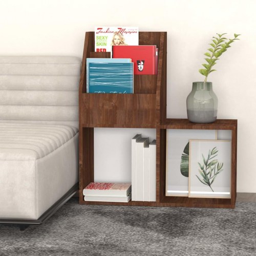 Magasinholder til børn - 71×30×78,5 cm i konstrueret træ, brun eg