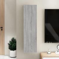 Væghængt tv-skab 30,5x30x110 cm grå sonoma-eg