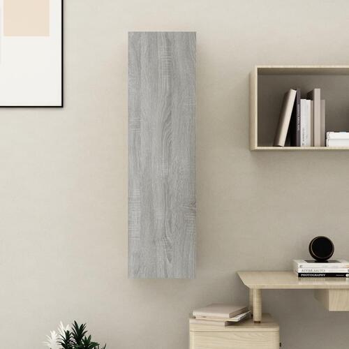 Væghængt tv-skab 30,5x30x110 cm grå sonoma-eg