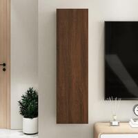 Væghængt tv-skab 30,5x30x110 cm brun egetræsfarve