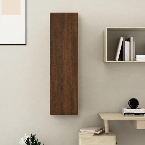 Væghængt tv-skab 30,5x30x110 cm brun egetræsfarve