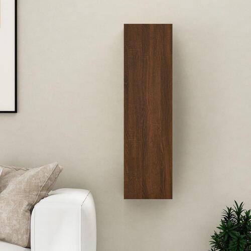 Væghængt tv-skab 30,5x30x110 cm brun egetræsfarve