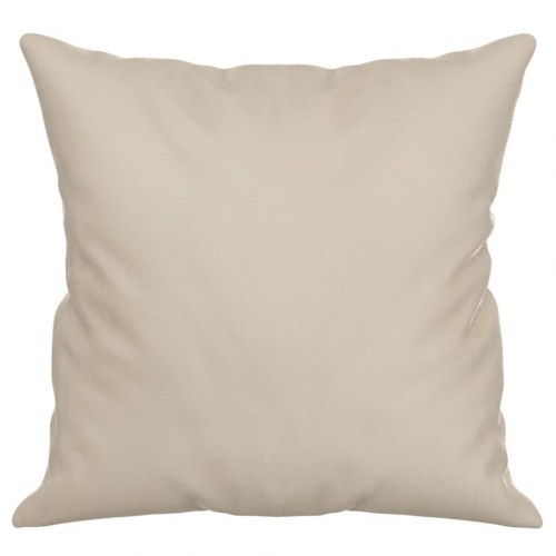 Pyntepuder 2 stk. 40x40 cm mikrofiberstof cremefarvet