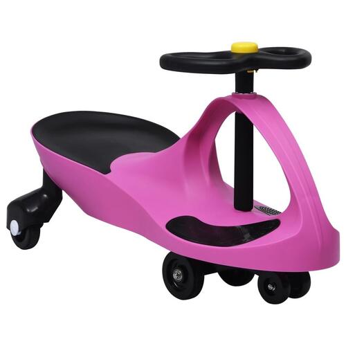 Løbebil med horn pink