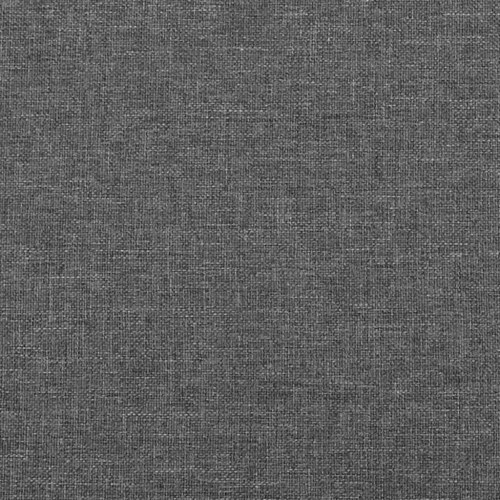 Kontinentalseng med madras 140x190 cm - stof, mørkegrå