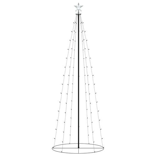 Lysende kegletræ 70x180 cm 100 LED'er varmt hvidt lys